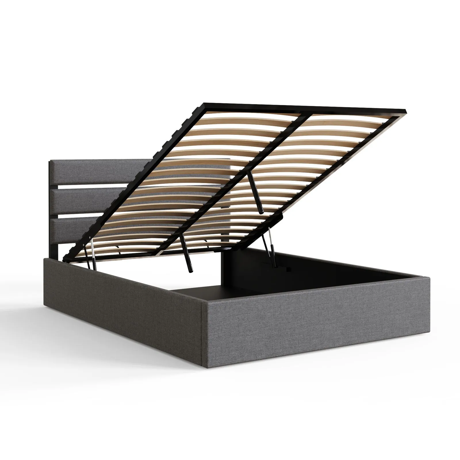 GFW Hudson End Lift Ottoman Bed in Grey 5