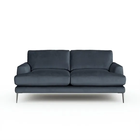 Lawson Matte Plush Velvet 3 Seater Sofa 6