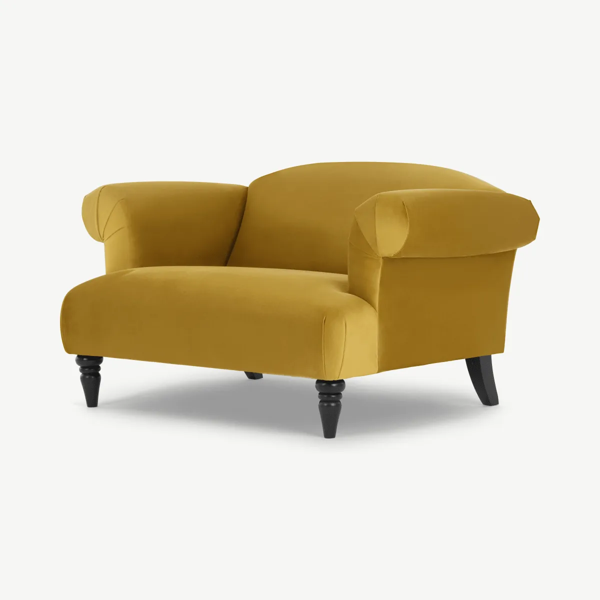 Claudia Loveseat, Antique Gold Velvet