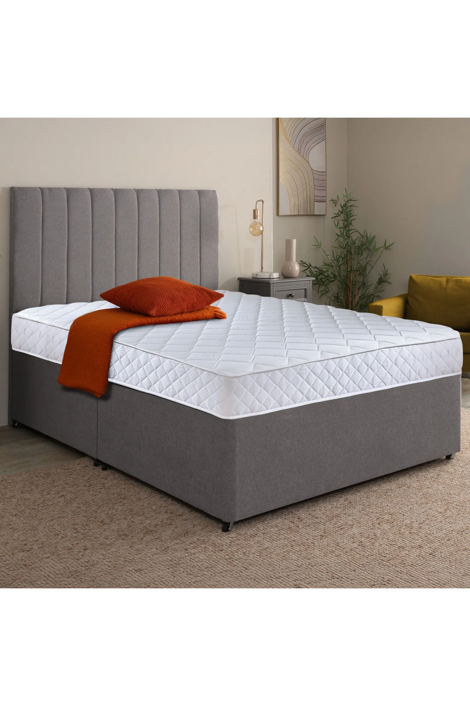 eXtreme Comfort Ltd Cooltouch Essentials Diamond White Spring Foam Free Mattress