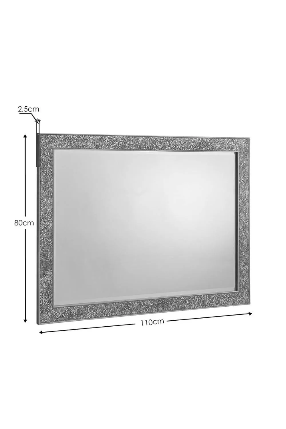 Julian Bowen Staccato Fragment Wall Mirror in Silver 4
