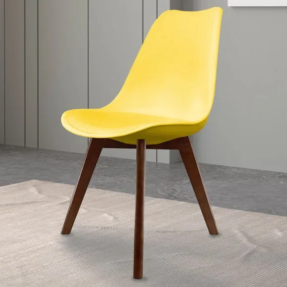 Fusion Living Soho Plastic Dining Chair with Squared Legs 1