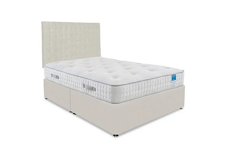 Ergo Deluxe Divan Set - King Size - Plush Ecru