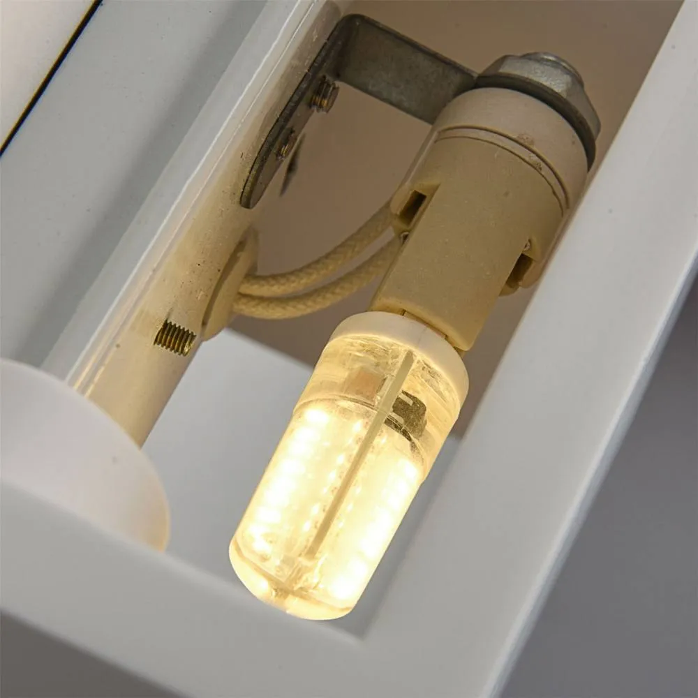 First Choice Lighting Michele - White G9 Plaster Wall Light 5