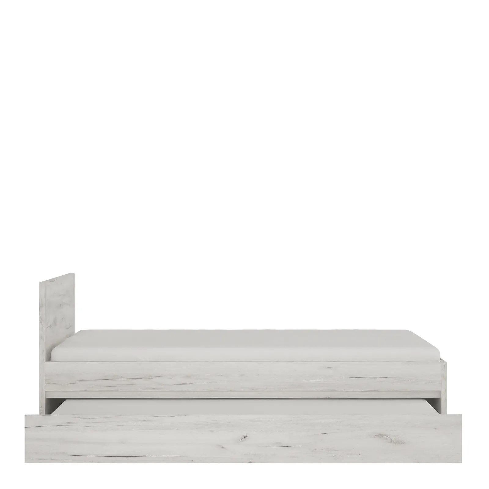 Furniture To Go Angel Single Bed with Underbed Drawer (Inc Slats) in White 3