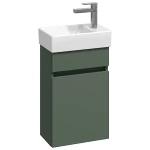 Concept Matt Green Compact S1 Vanity Unit & RH Basin - 360mm