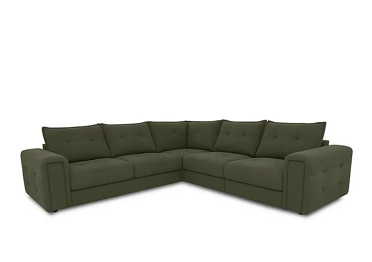 Goliath Large Fabric Corner Sofa with Storage Drawers