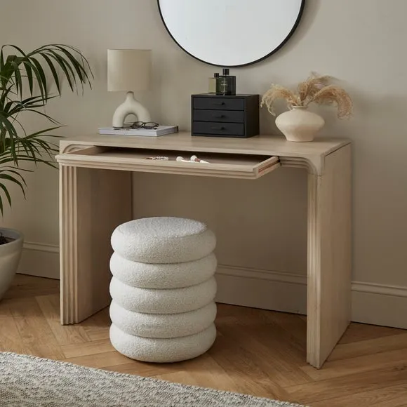 Romy 1 Drawer Dressing Table, Mango Wood 2