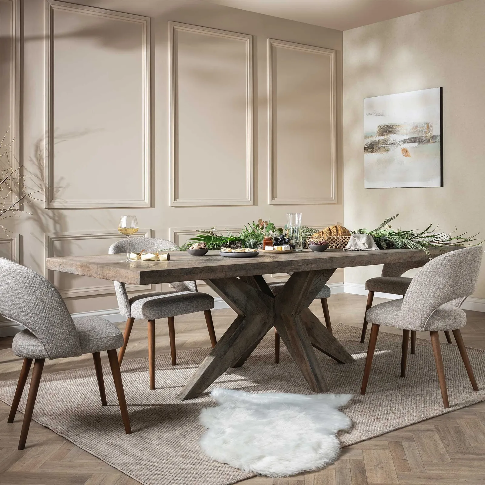 Pure Furniture Oberon Dining Table 240Cm, Neutral Oak | Barker & Stonehouse 2
