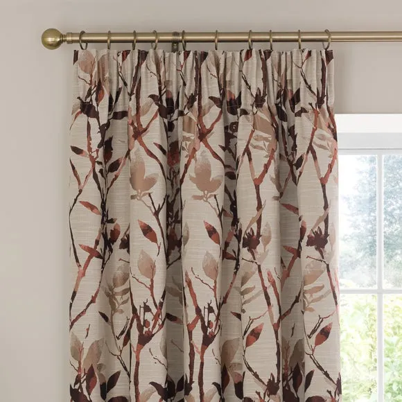 Zen Jacquard Pencil Pleat Curtains 1