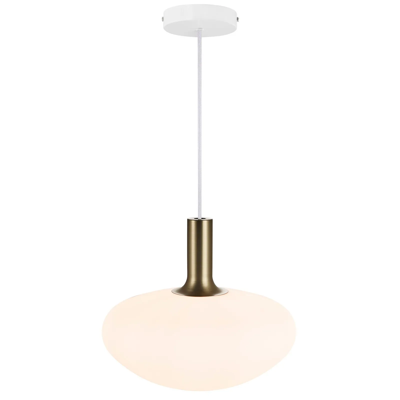 Nordlux Alton Pendant Light White Glass Dining Room E27 Mains 35cm 6