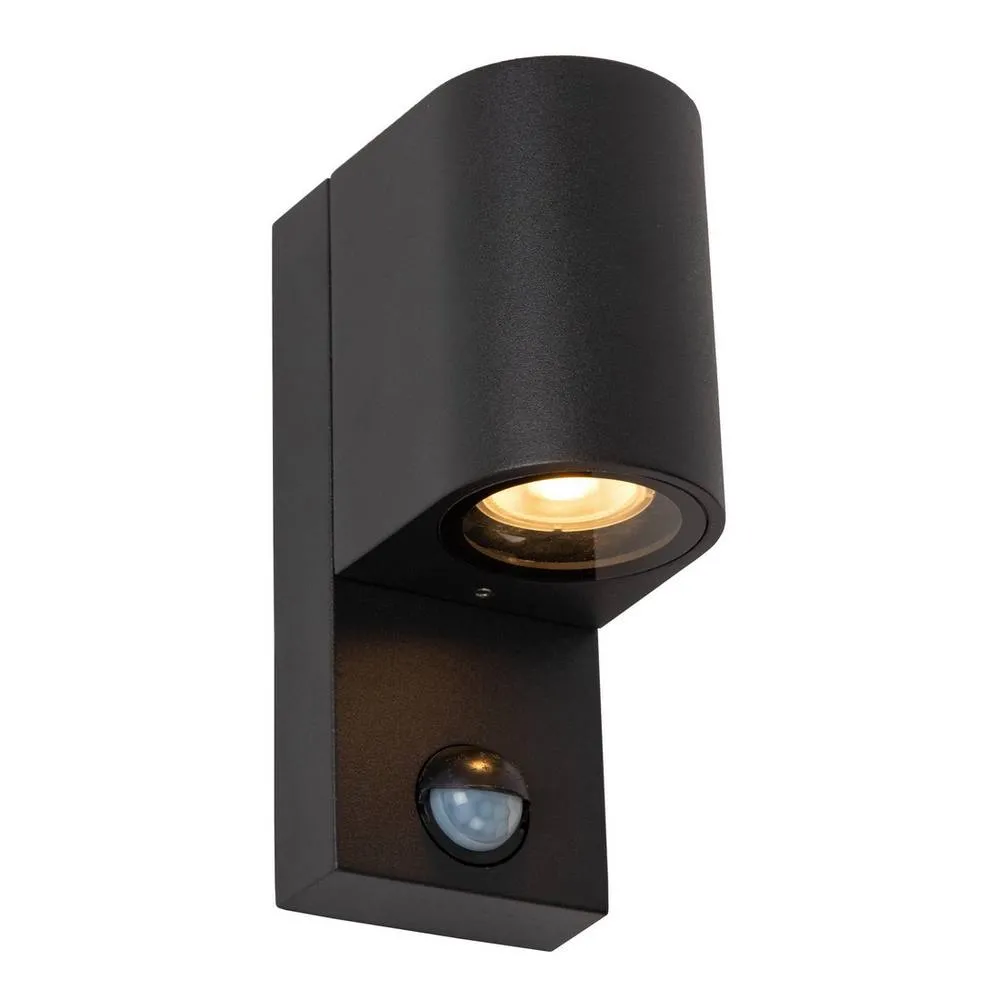Netlighting Lucide ZARO IR Wall spotlight Outdoor 1xGU10 IP65 Black