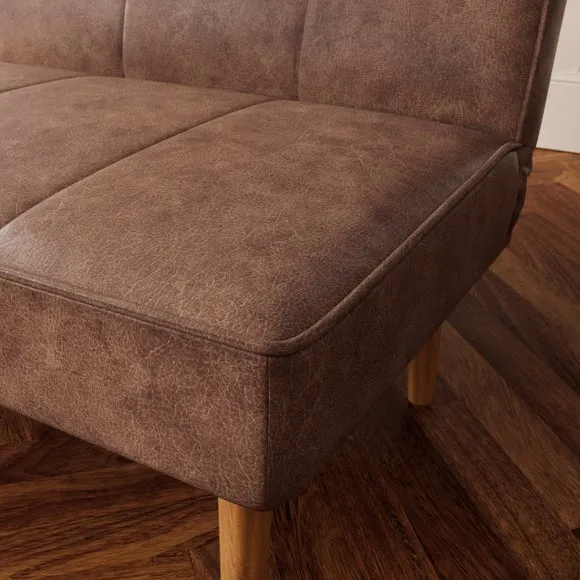 Niko Soft Faux Leather Clic Clac Sofa Bed 4
