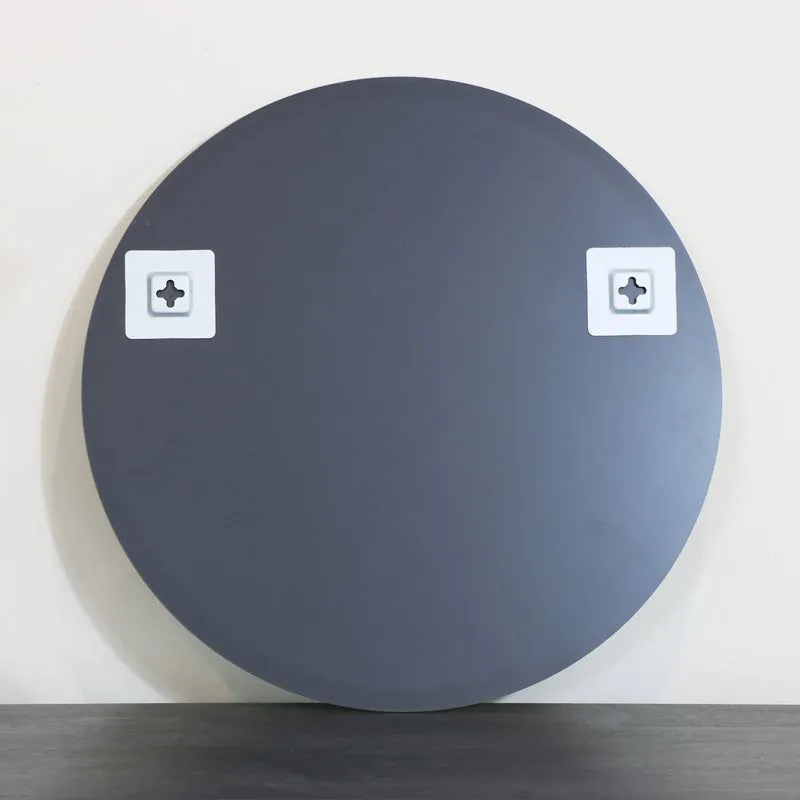 Melody Maison Round Frameless Bevelled Mirror 50cm X 50cm in Clear 4