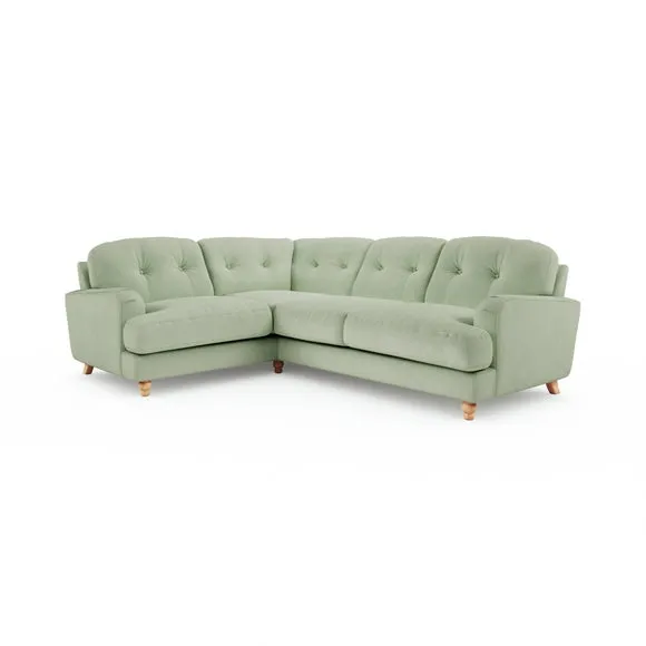 Martha Vintage Velvet Full Corner Sofa 6