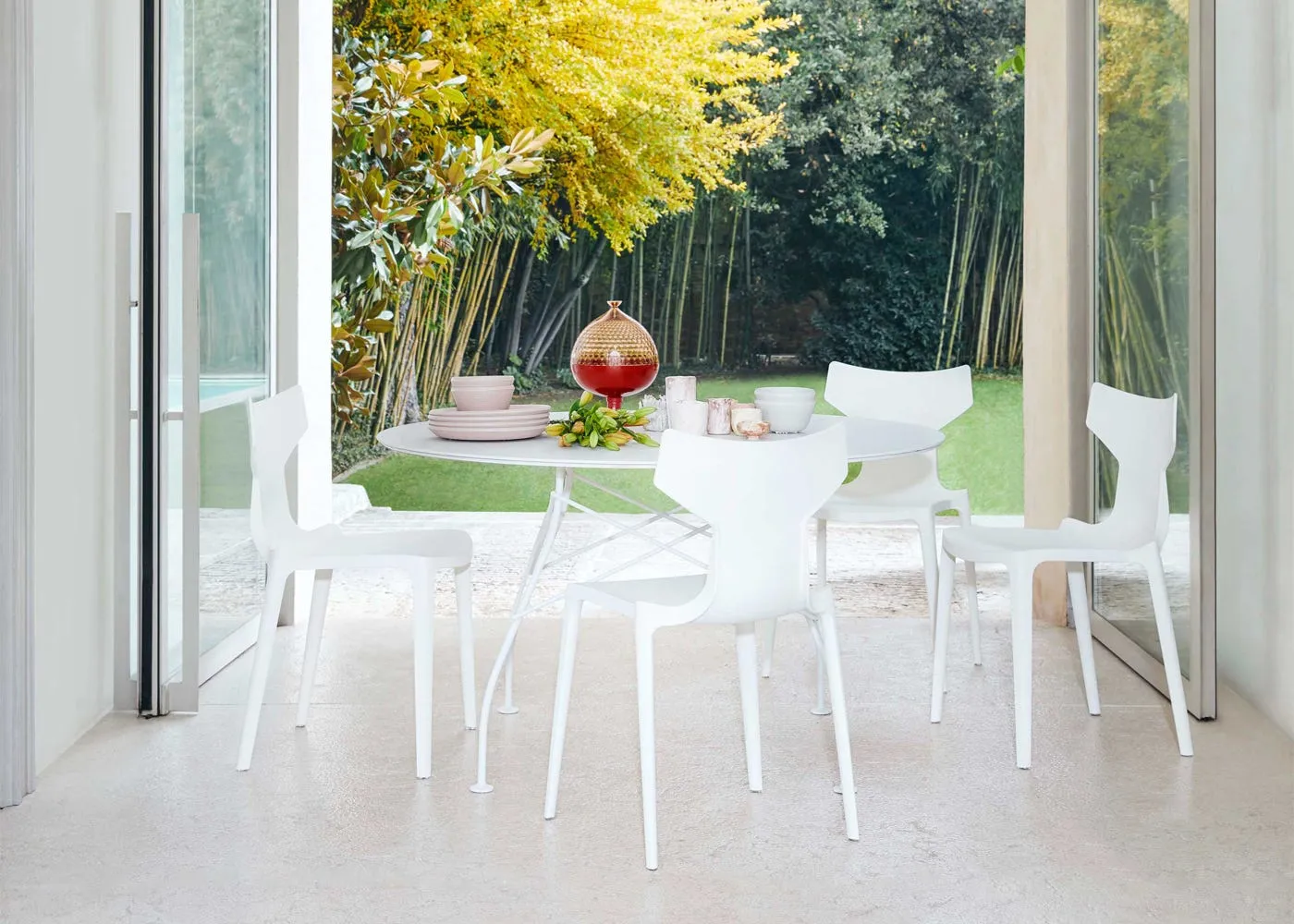 Kartell RE Chair White Set of 2 3