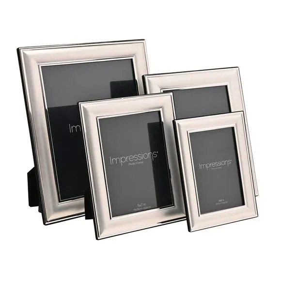 Impressions Silver Plated Border Edge Photo Frame 5