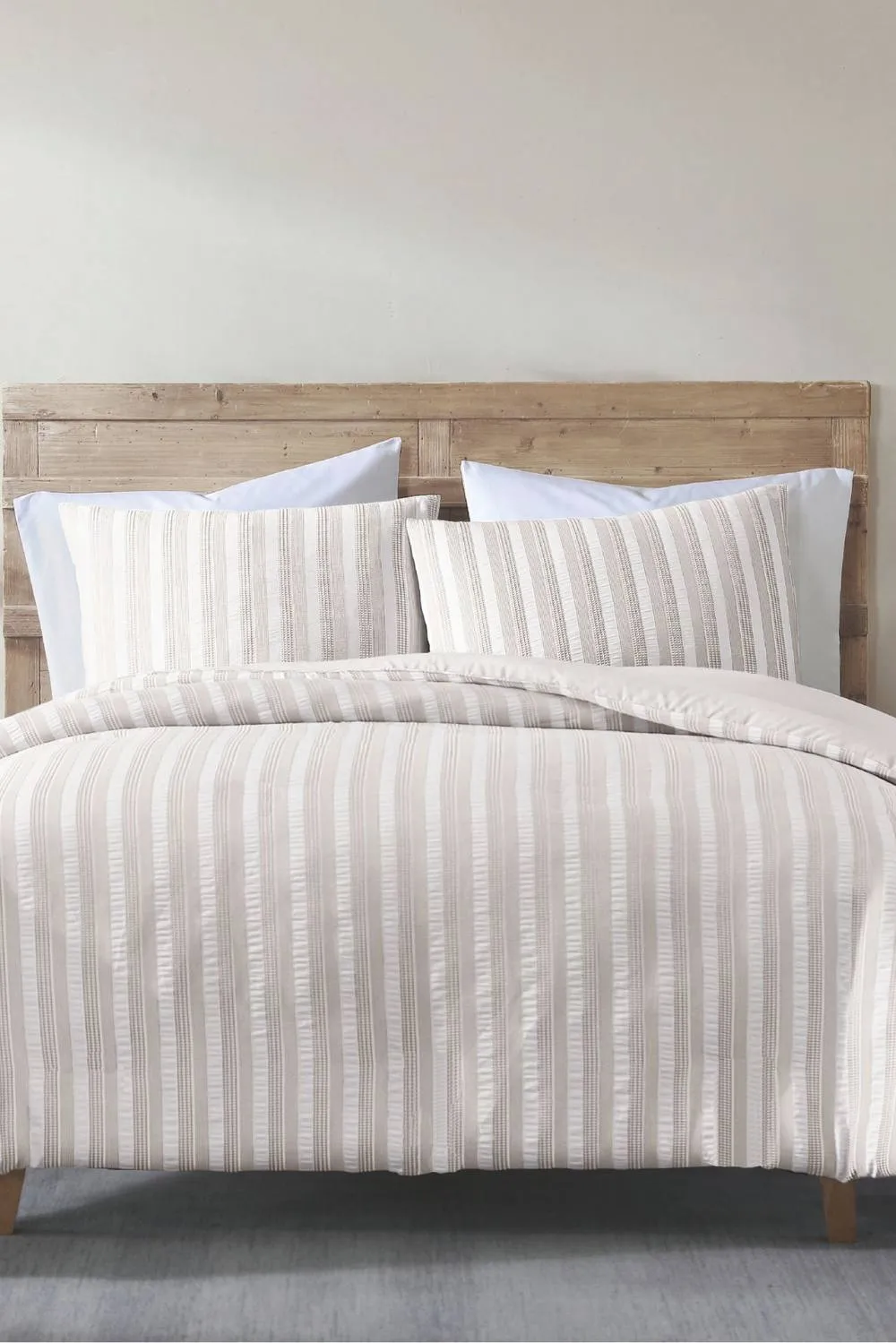 Ezysleep Woven Waffle Duvet Cover Set in Natural 2