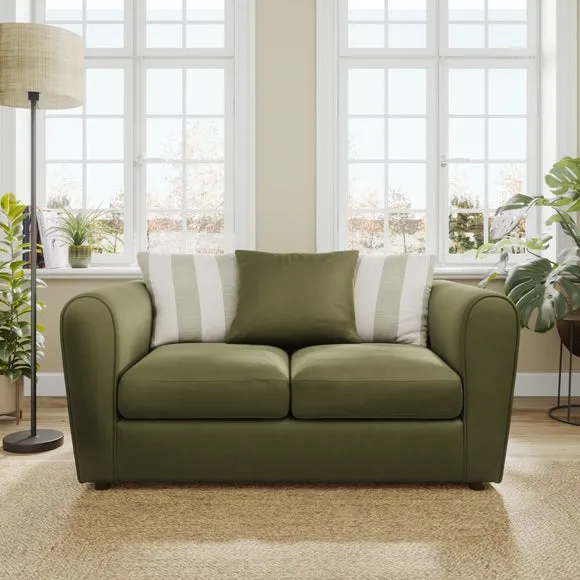Blake Opulent Velvet Stripe Combo 2 Seater Sofa