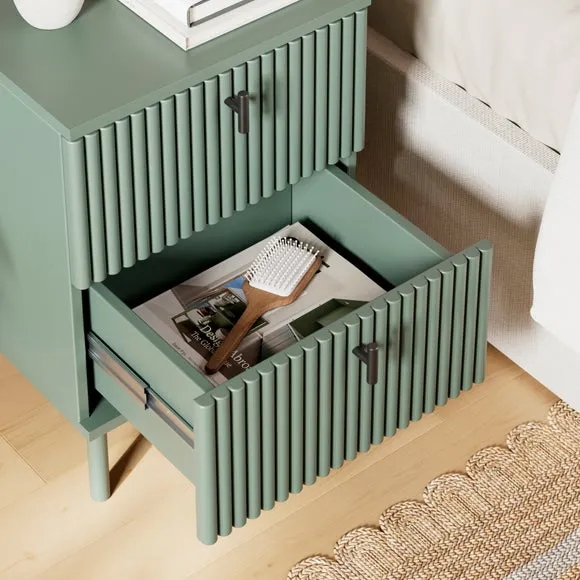 Elsie 2 Drawer Bedside Table 3