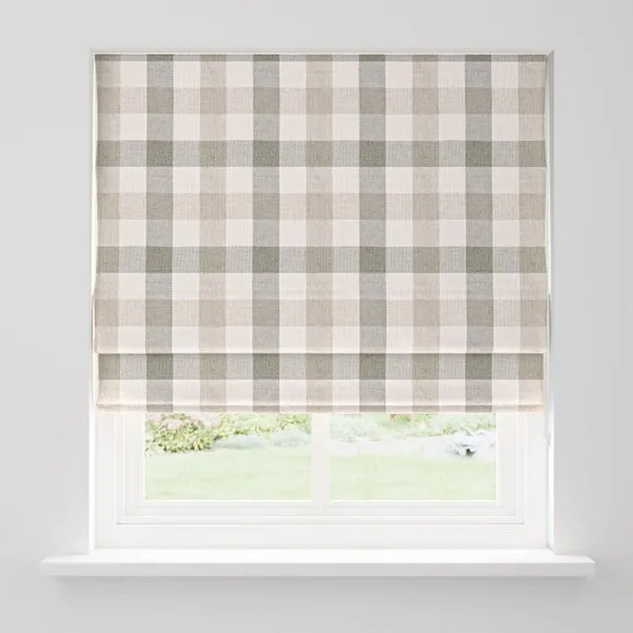 Large Check Easy Chain Roman Blind 2