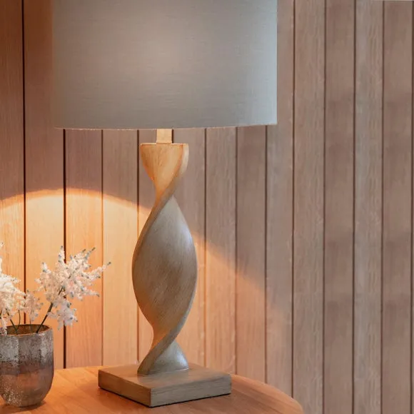 Ensora Lighting Lincoln Table Lamp, Brown 3