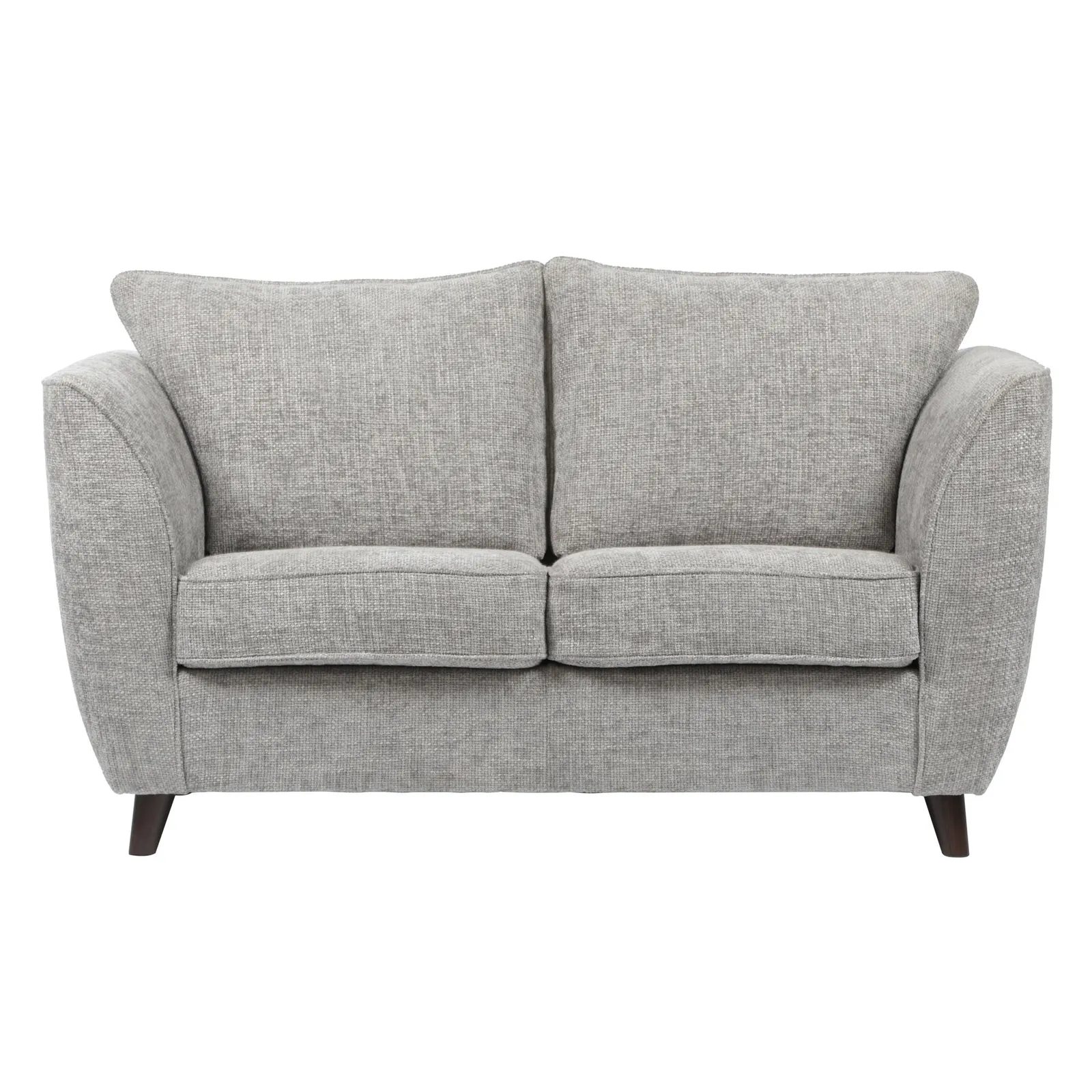 Sienna Fabric 2 Seater Sofa Silver