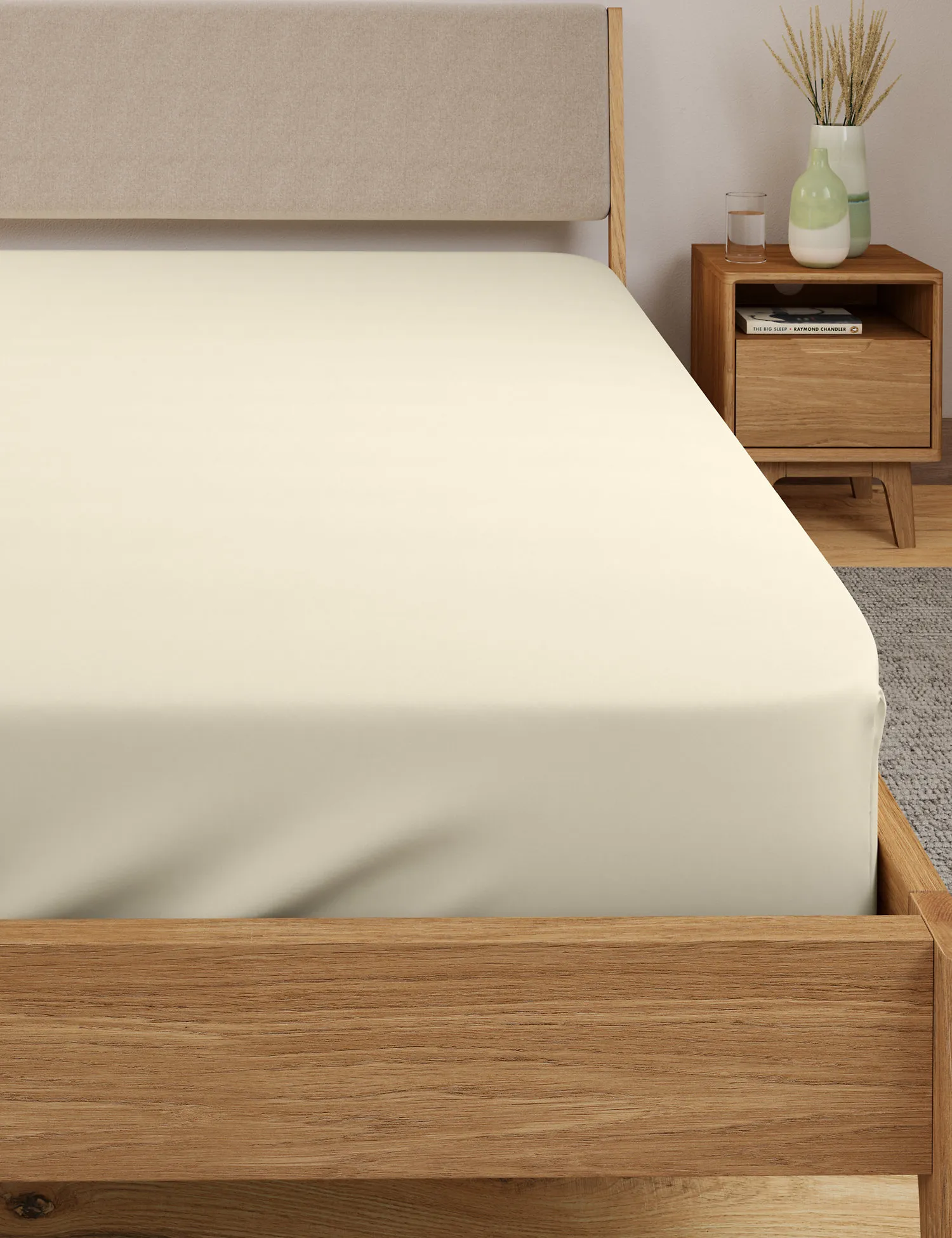 M&S Body Sensor™ Pure Cotton Deep Fitted Sheet