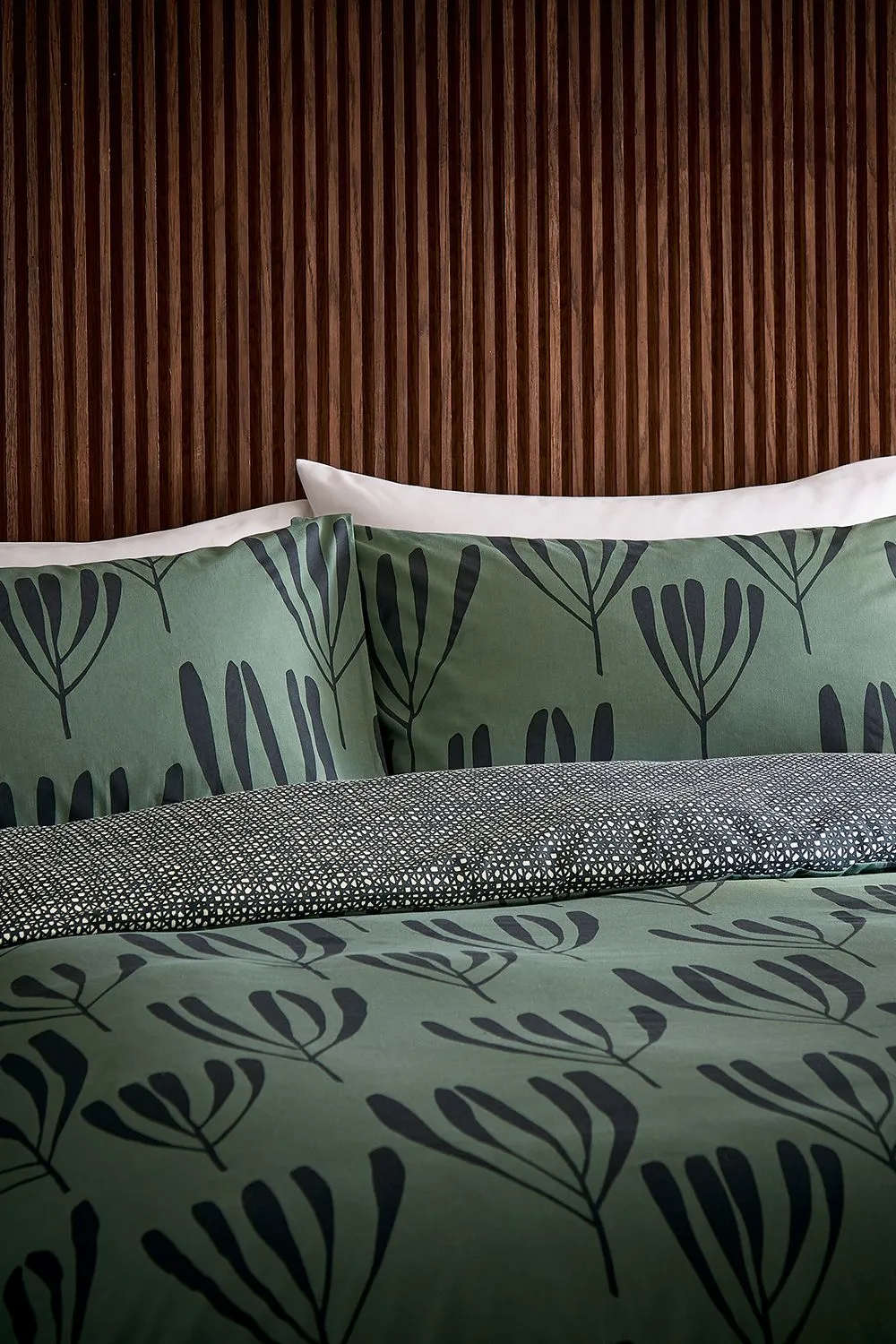 Helena Springfield 'Calla' Cotton Duvet Cover Set in Green 2