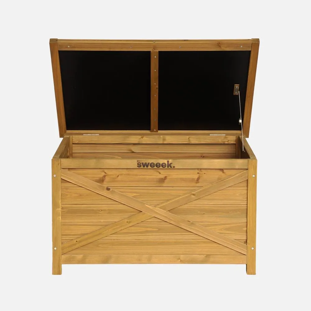 sweeek Wooden Storage Box in Light Brown 2
