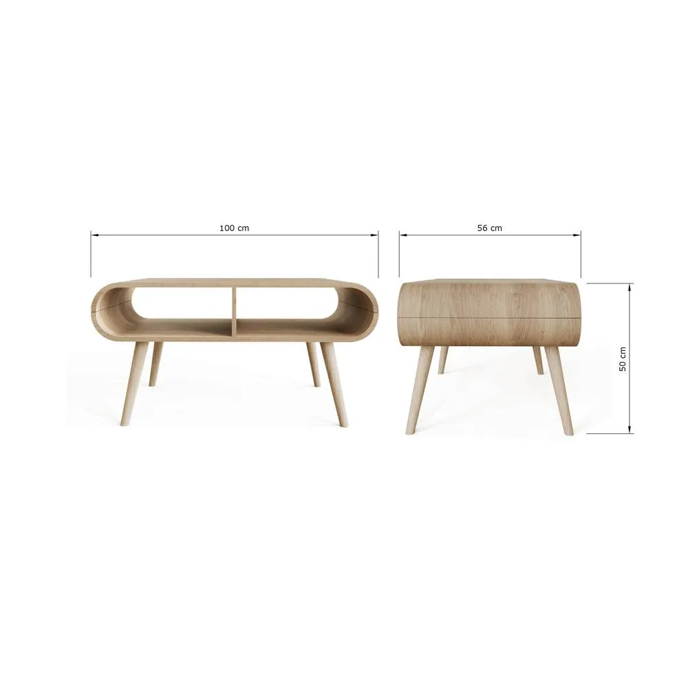 GFW Vionna Curved Coffee Table in Light Oak 6