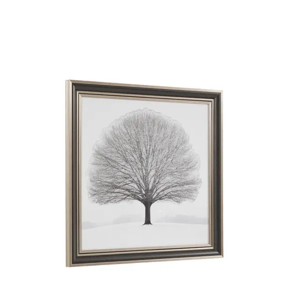 Cedar and Sage Tree Silhouette Framed Print 6