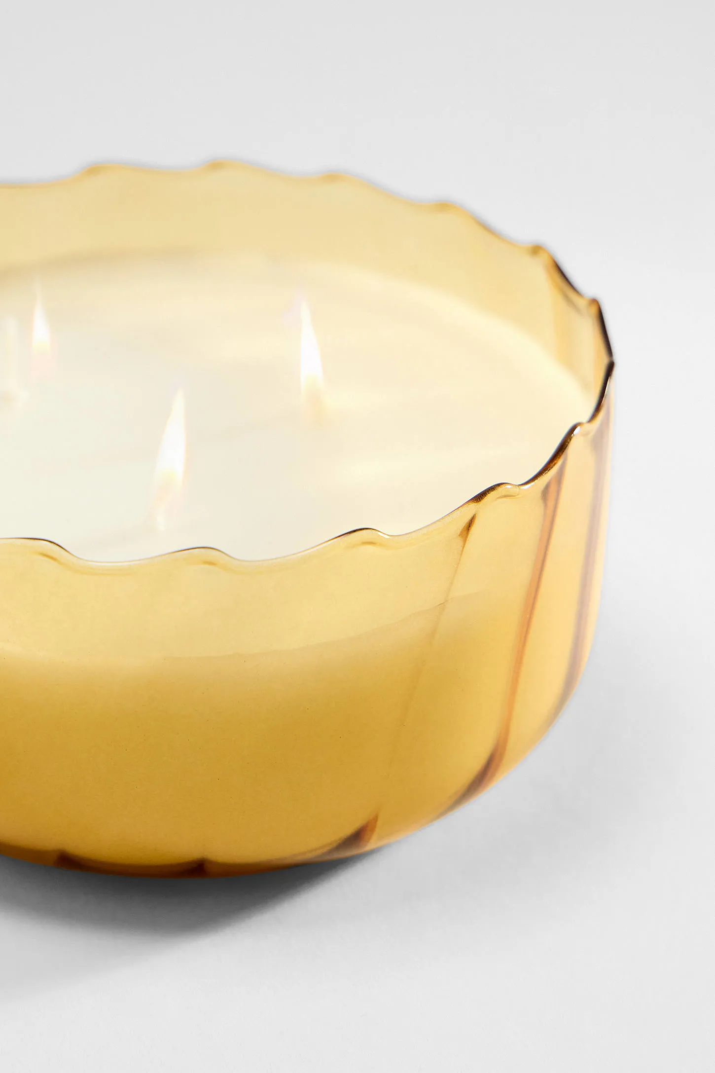 Paddywax Ripple Golden Ember 12oz Glass Candle ALL 3