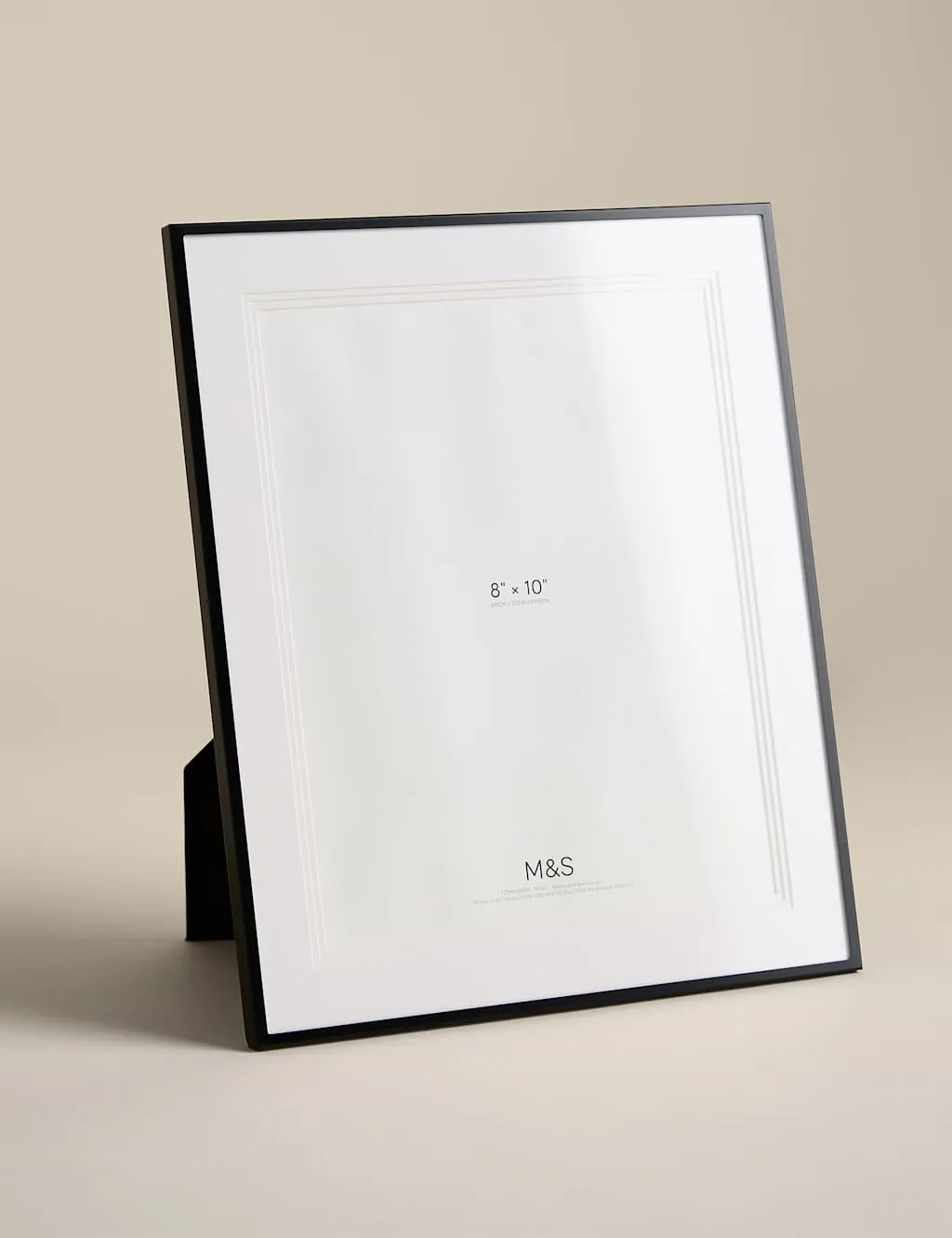 M&S Layered Mount Photo Frame 8x10 inch Black