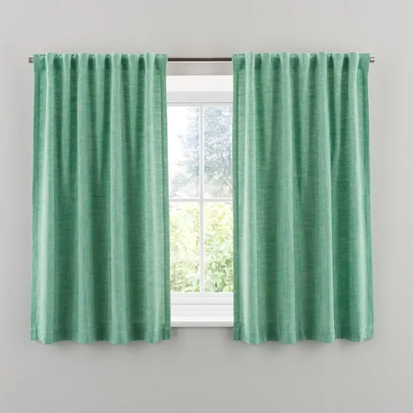 Zia Linen Look Multi Header Unlined Curtains 4
