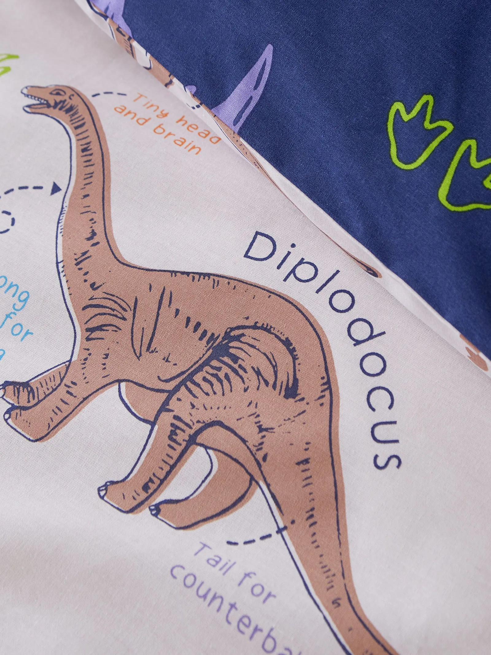 Catherine Lansfield 'Prehistoric Dinosaurs' Duvet Cover Set in Natural 4