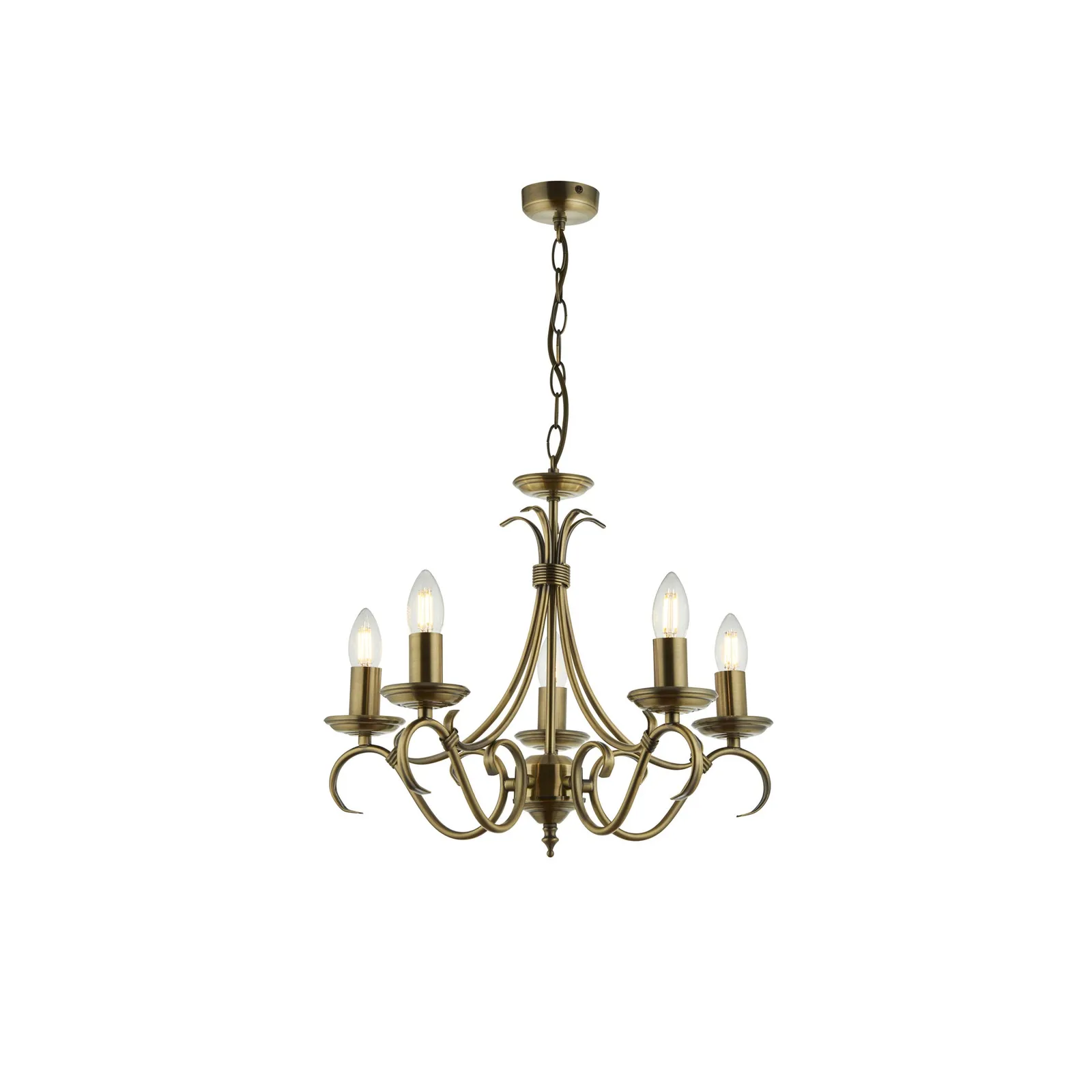Vogue Bernice Candelabra 5 Light Chandelier