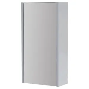 Wickes Semi-Frameless White Single Mirror Bathroom Cabinet - 600 x 310mm