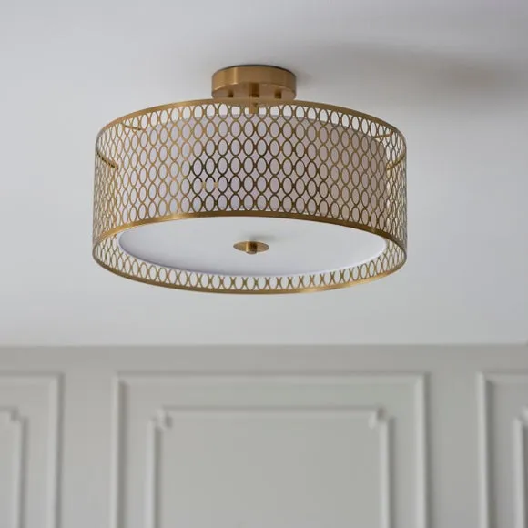 Vogue Tolna 3 Light Semi Flush Ceiling Light 2