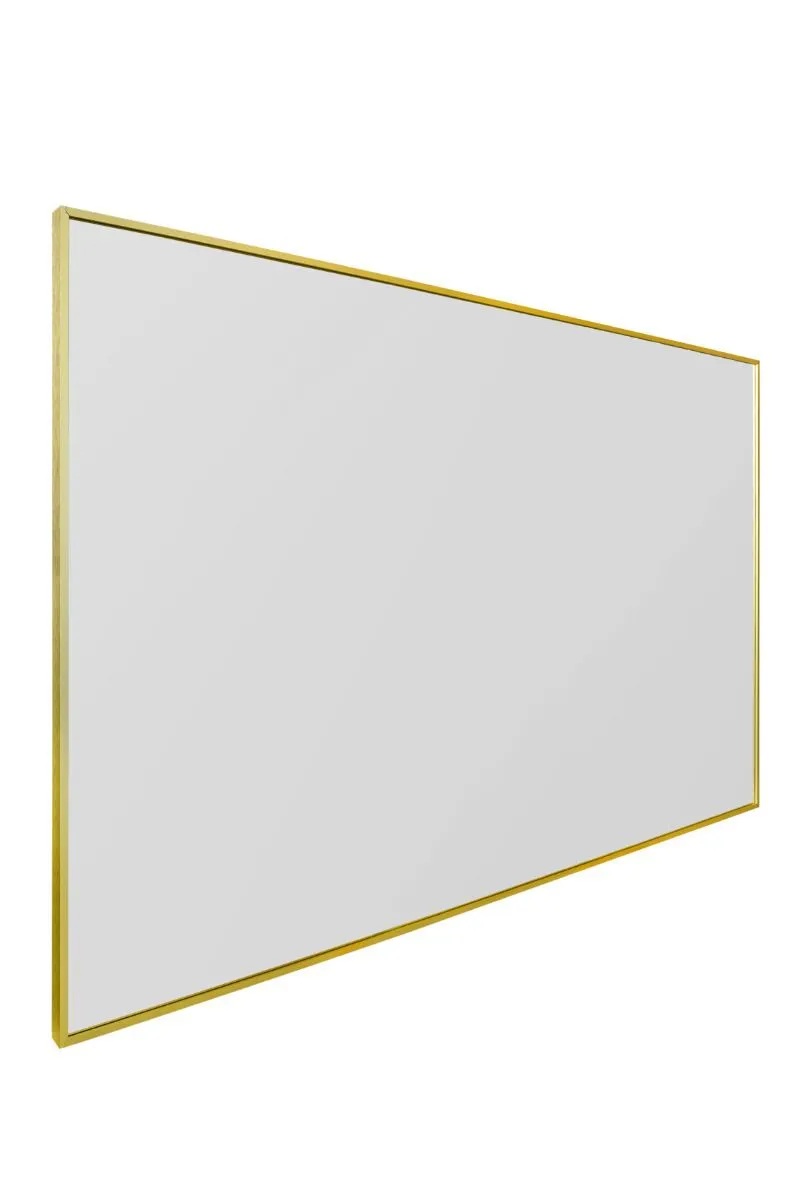MirrorOutlet Gold Aluminium Edged Wall Leaner Mirror 68" X 33" (174 X 85CM) 5