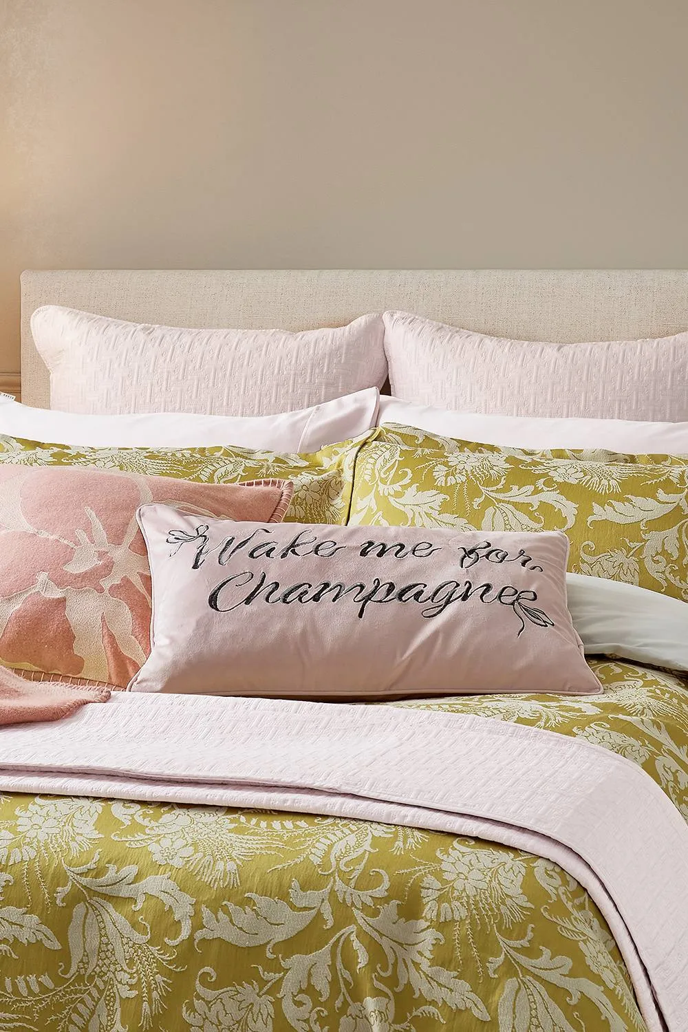 Ted Baker 'Baroque Weave' Cotton Duvet Cover Set in Gold 2