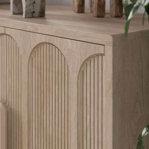 Khari 4 Door Large Sideboard, Mango Wood 4
