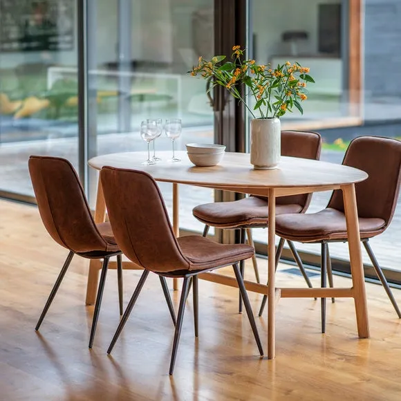 Hinton 6 Seater Oval Dining Table 1
