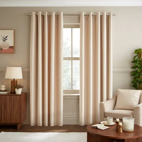 Luxe Velour Eyelet Curtains (Blackout Available) 2