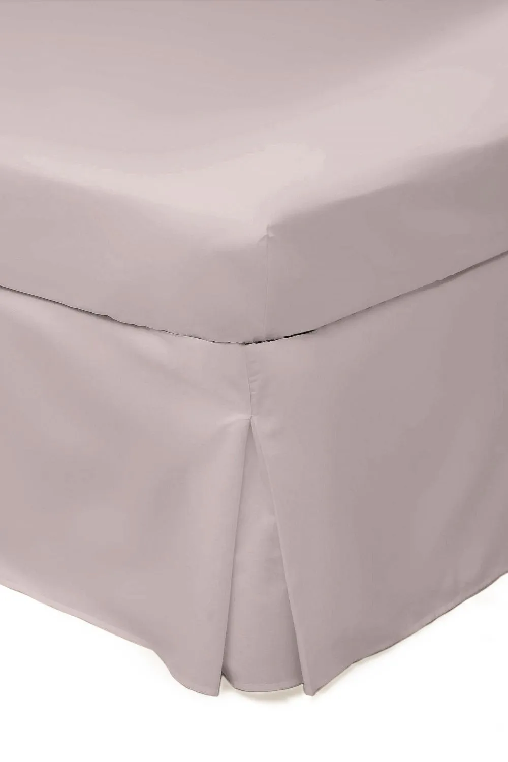 Belledorm Easy Care 200 Thread Count Cotton Polyester Percale Platform Valance in Light Pink 1