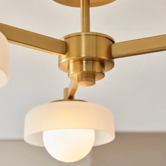 Vogue Hallie 3 Light Semi Flush Ceiling Light 2