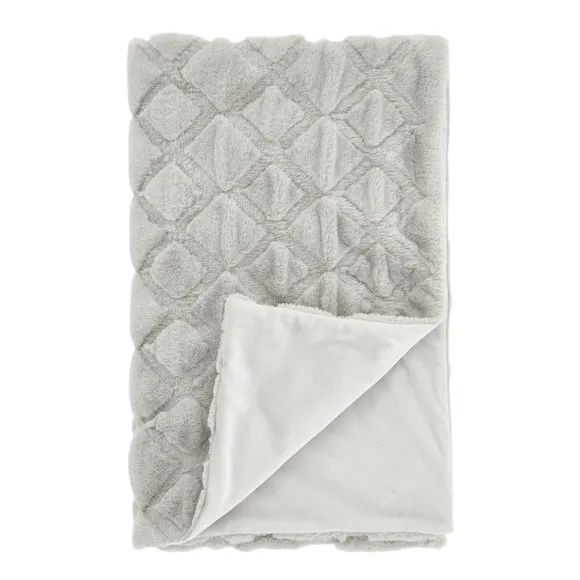 Catherine Lansfield Cosy Diamond 130cm x 170cm Throw Blanket 5