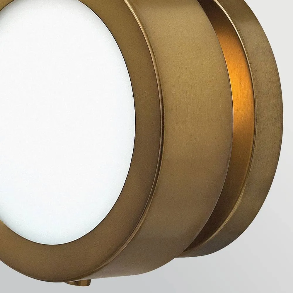 Netlighting Mercer Small Wall Light Heritage Brass in Gold 6