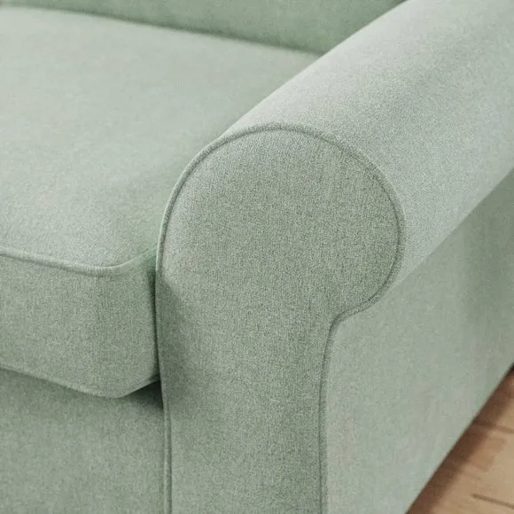 Flori Soft Chenille Corner Chaise Sofa 5