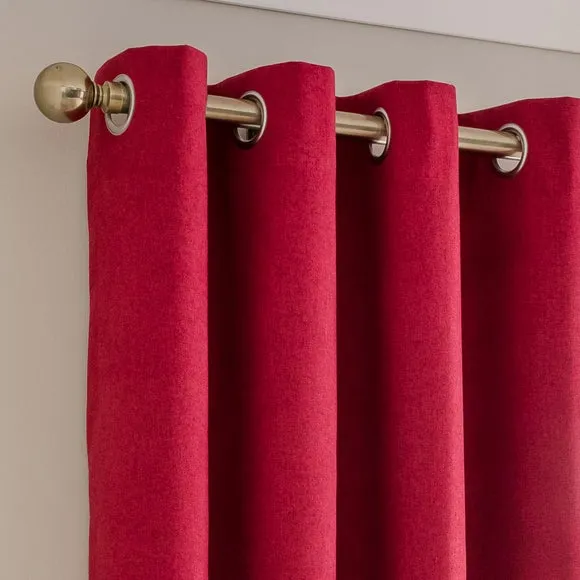 Luna Brushed Eyelet Curtains (Blackout Available) 1